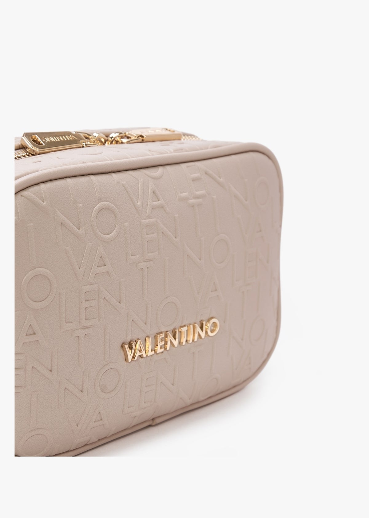 Relax Embossed Logo Beige Camera Bag