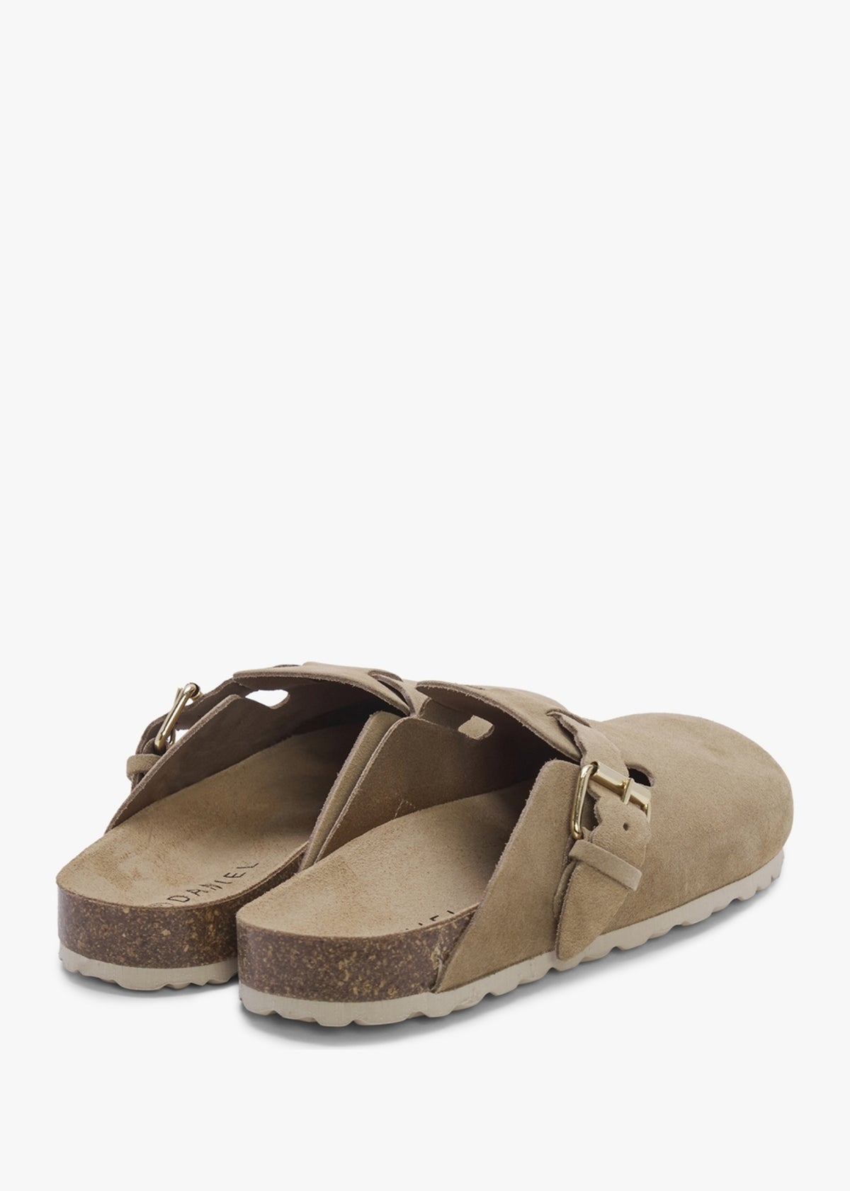 Iclog Beige Suede Clogs