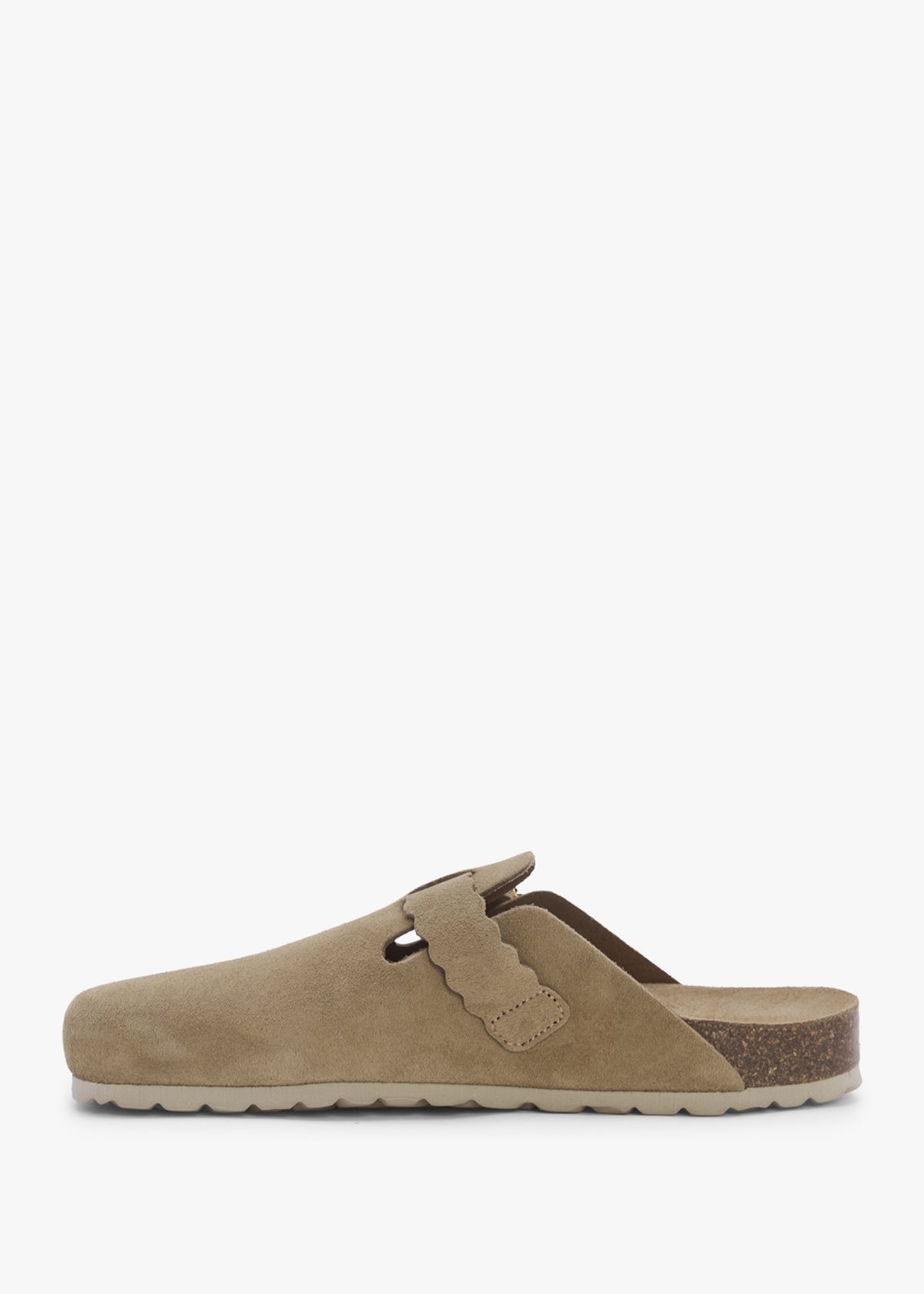Iclog Beige Suede Clogs
