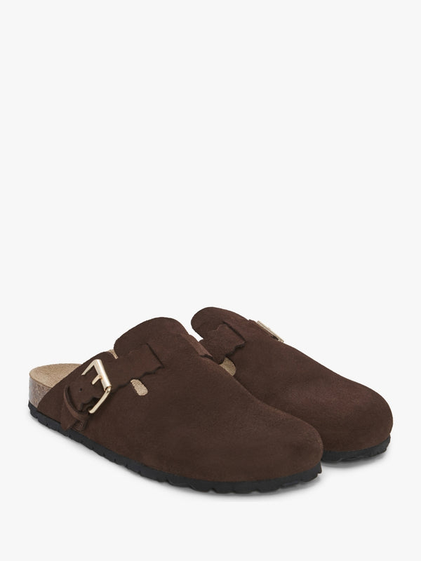 Iclog Brown Suede Clogs