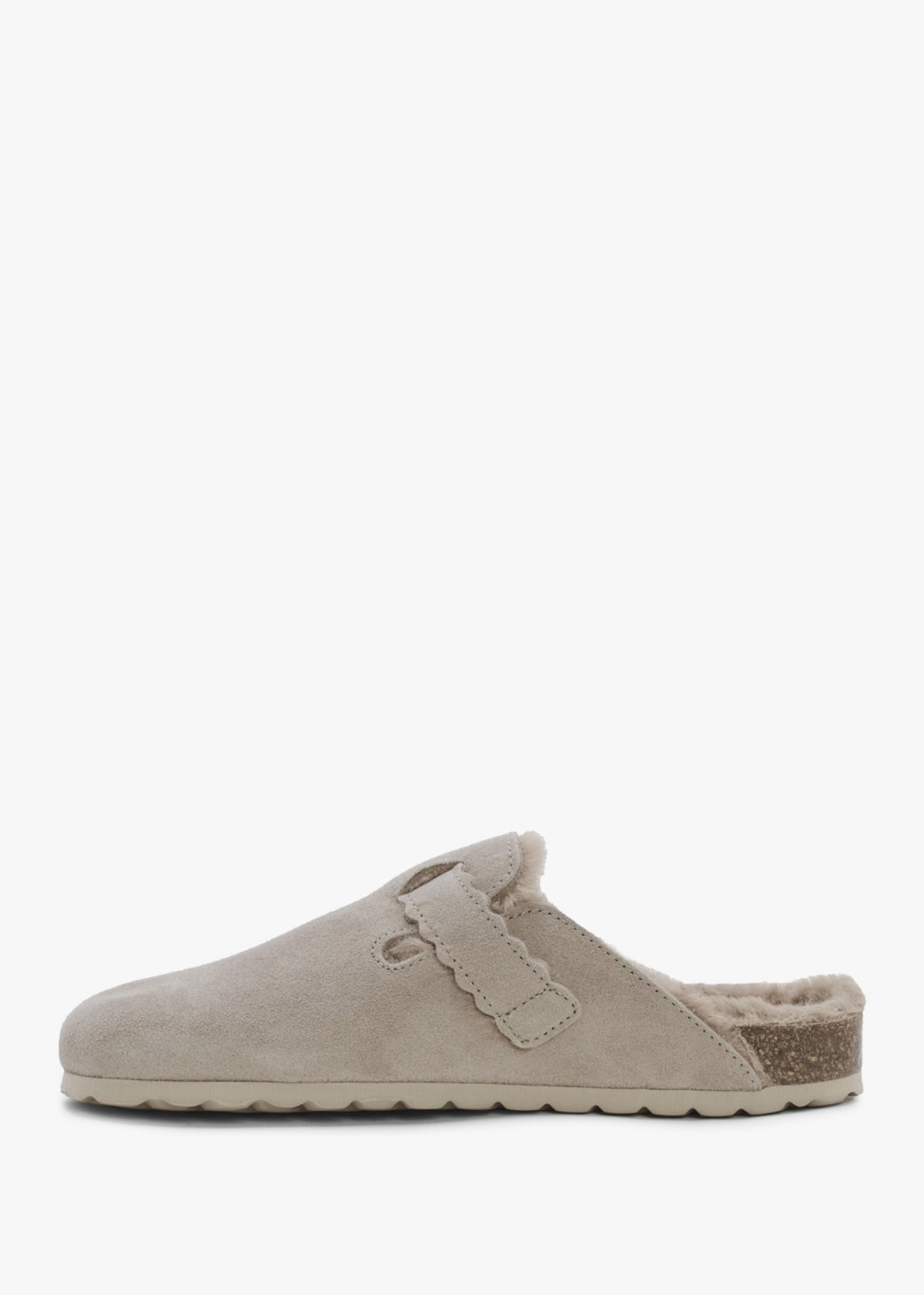 Iclog Shearl Taupe Suede Clogs