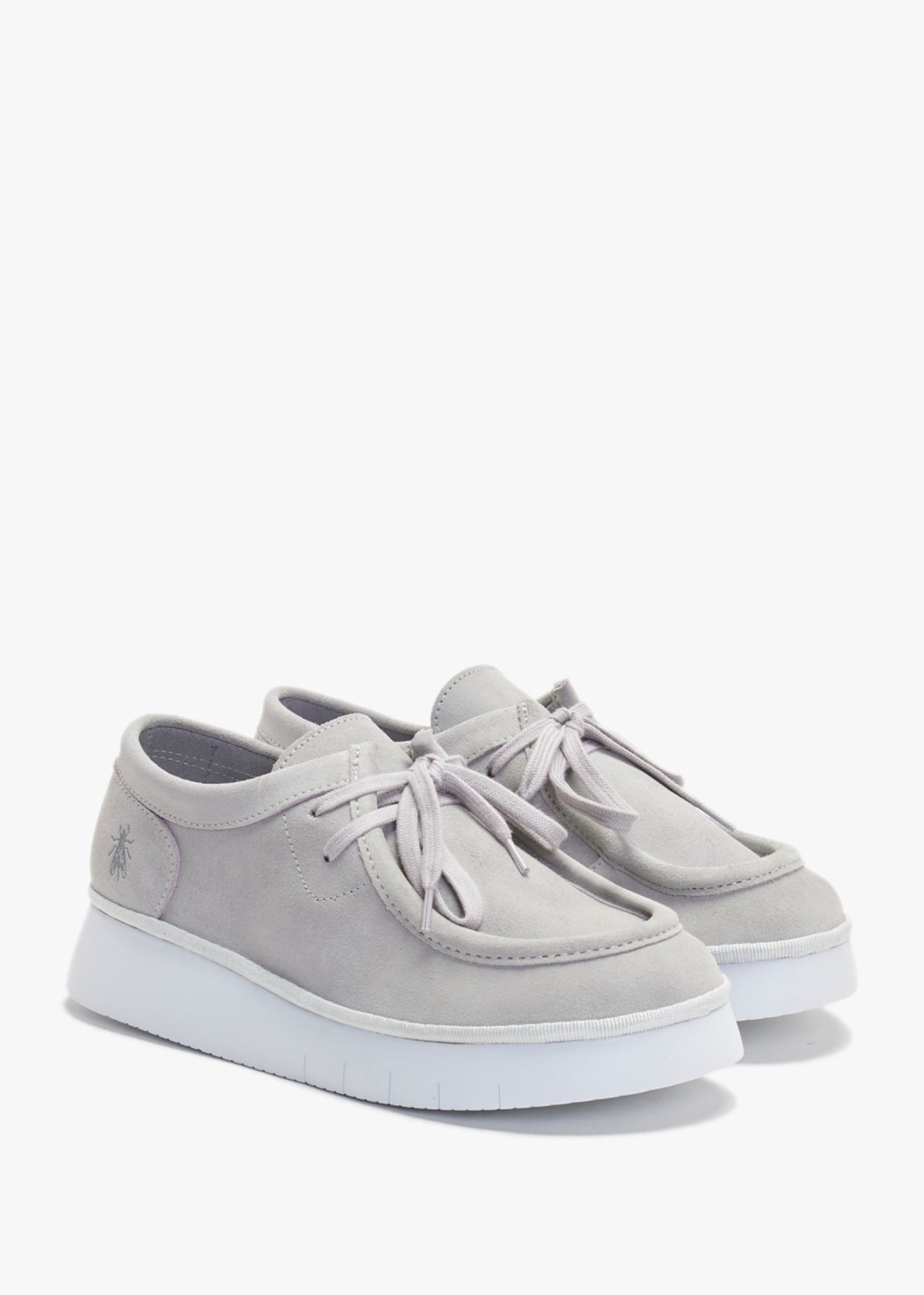 Ceza Light Grey Suede Lace Up Shoes