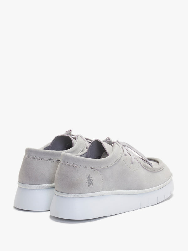 Ceza Light Grey Suede Lace Up Shoes