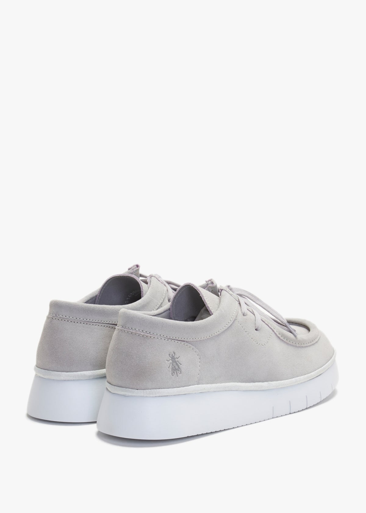 Ceza Light Grey Suede Lace Up Shoes