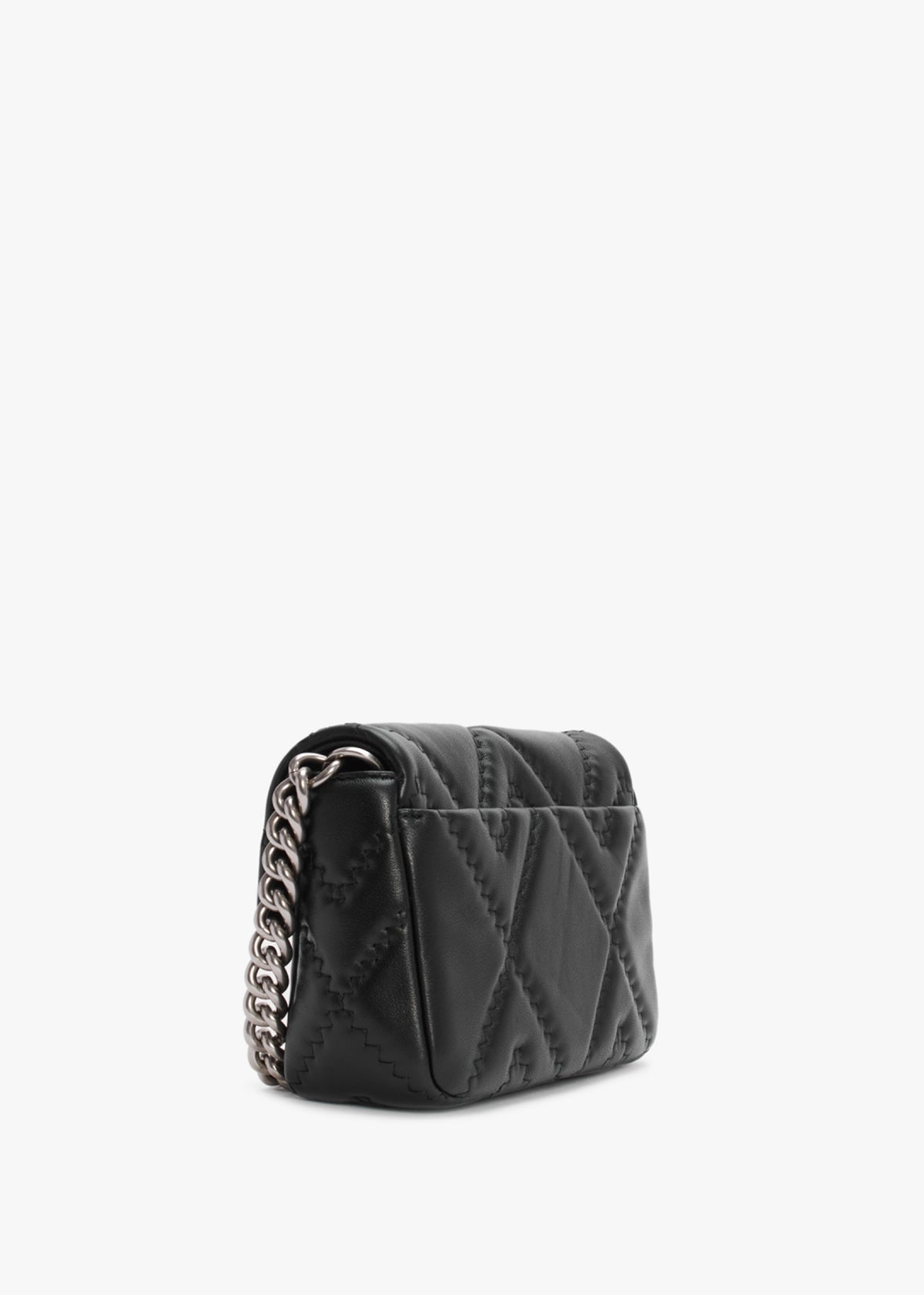 The Quilted Leather J Marc Black Shoulder Bag