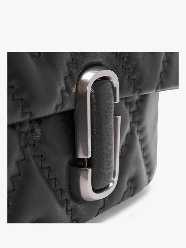 The Quilted Leather J Marc Black Shoulder Bag