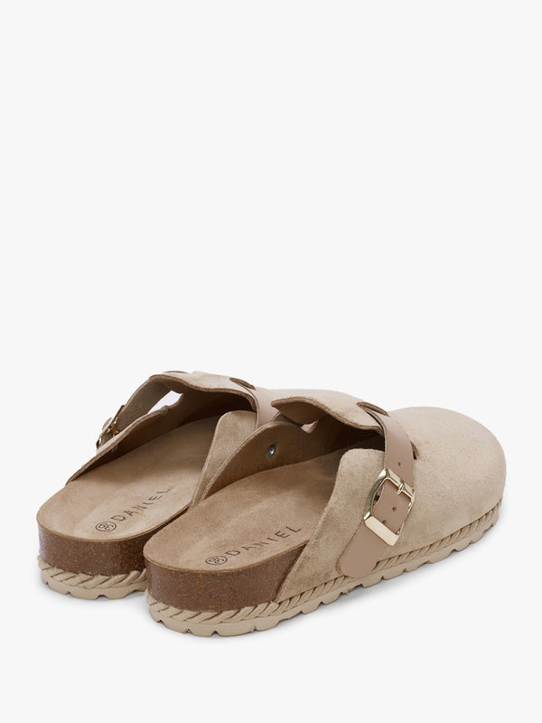 Iclog Rope Beige Suede Clogs