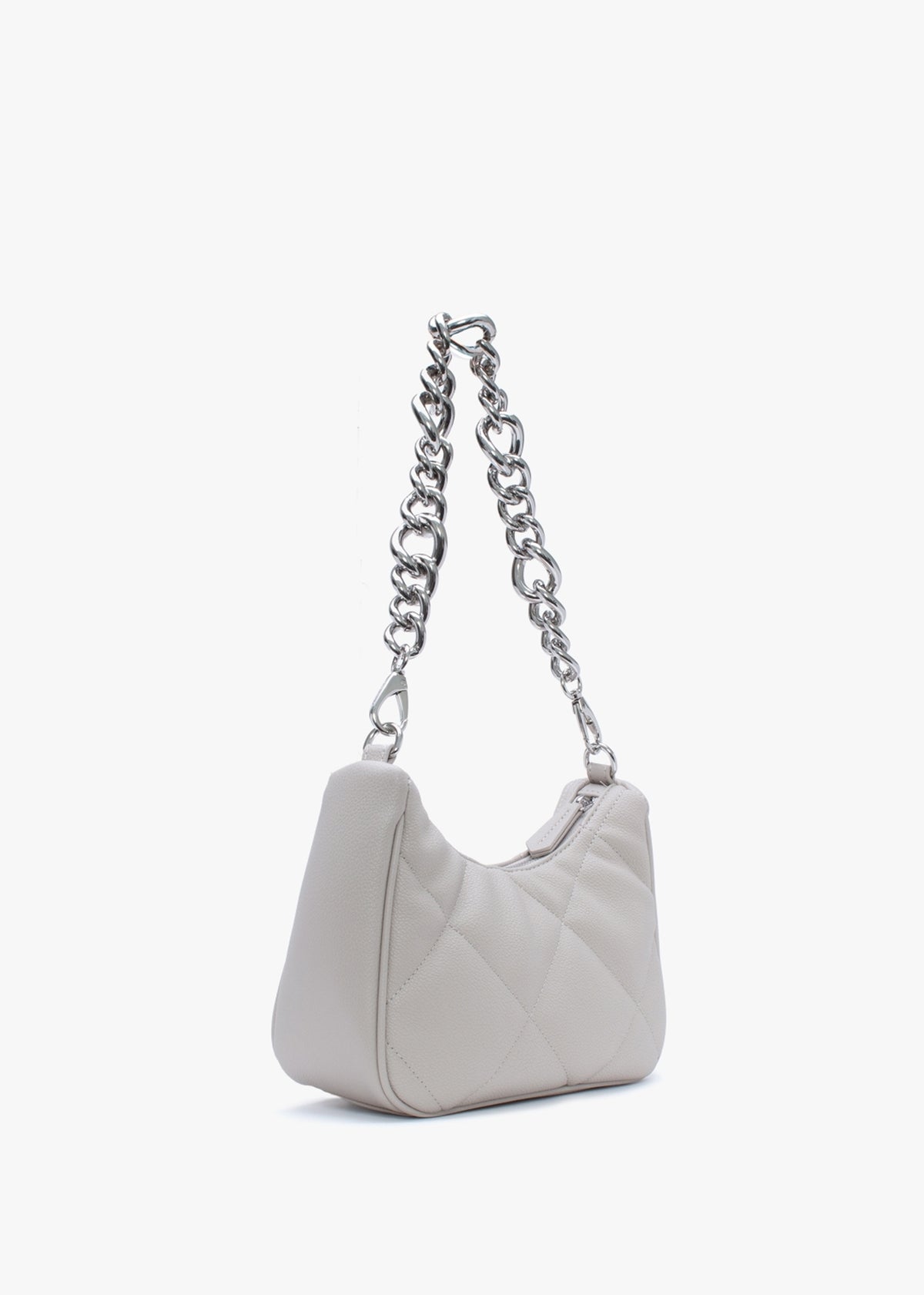 Cold Relove Recycle Beige Quilted Cross-Body Bag