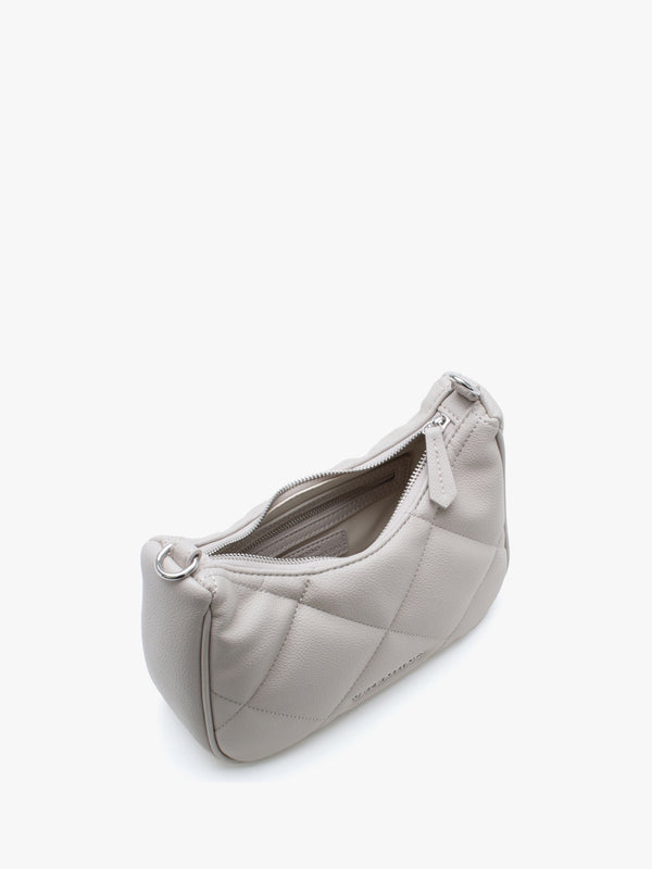 Cold Relove Recycle Beige Quilted Cross-Body Bag