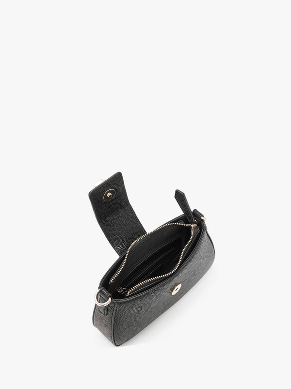 Divina Nero Gold Baguette Bag