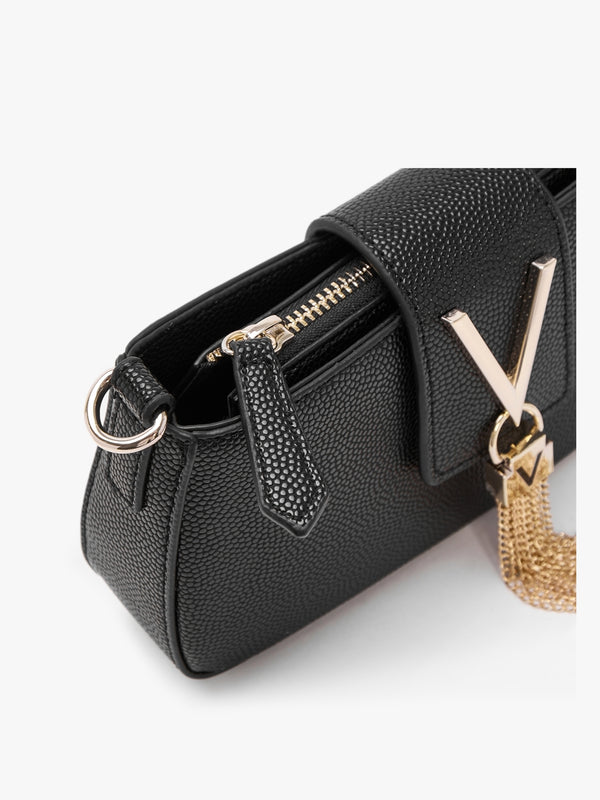Divina Nero Gold Baguette Bag