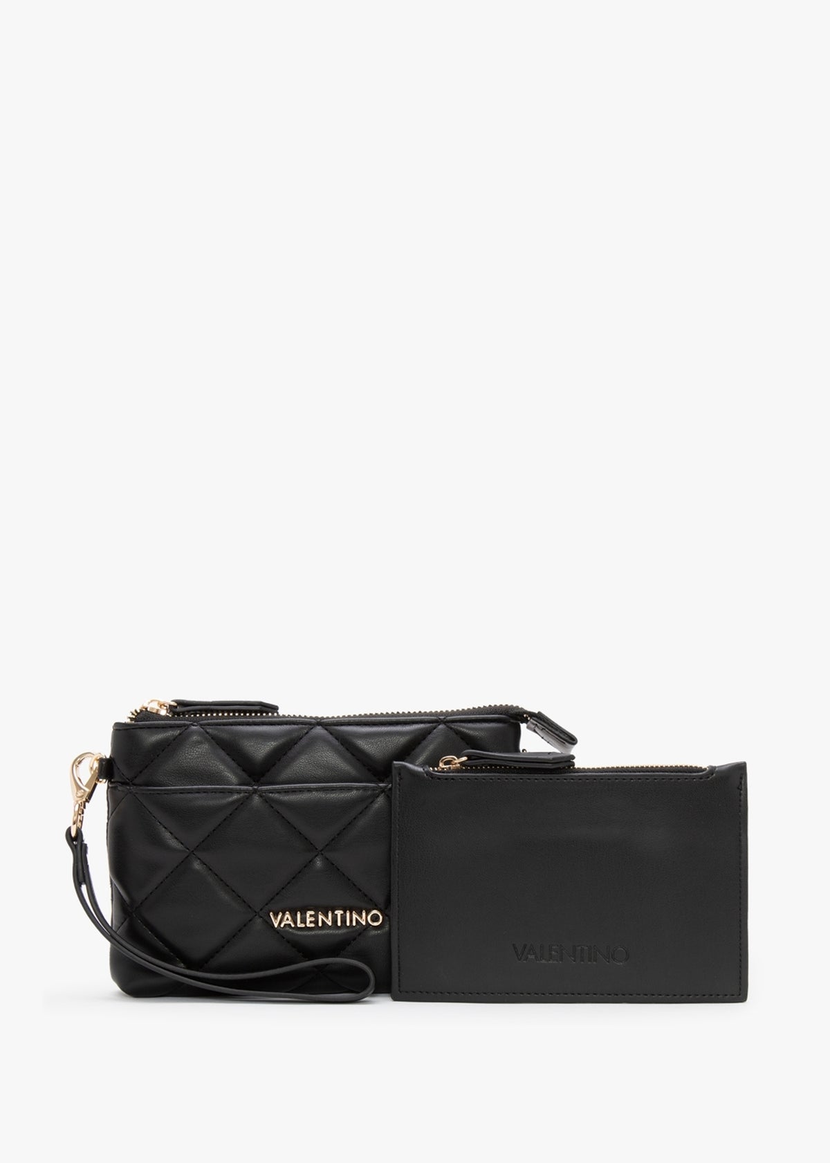 Small Ocarina Quilted Nero Wristlet Wallet