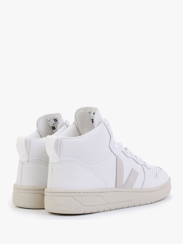 V-15 Leather Extra White Natural High-Top Trainers