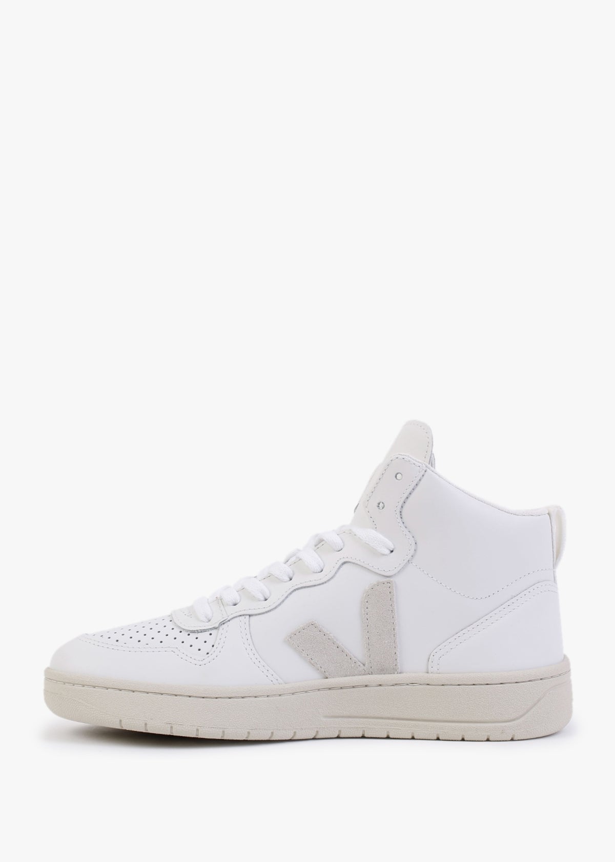 V-15 Leather Extra White Natural High-Top Trainers