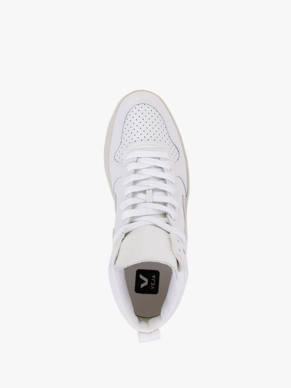 V-15 Leather Extra White Natural High-Top Trainers