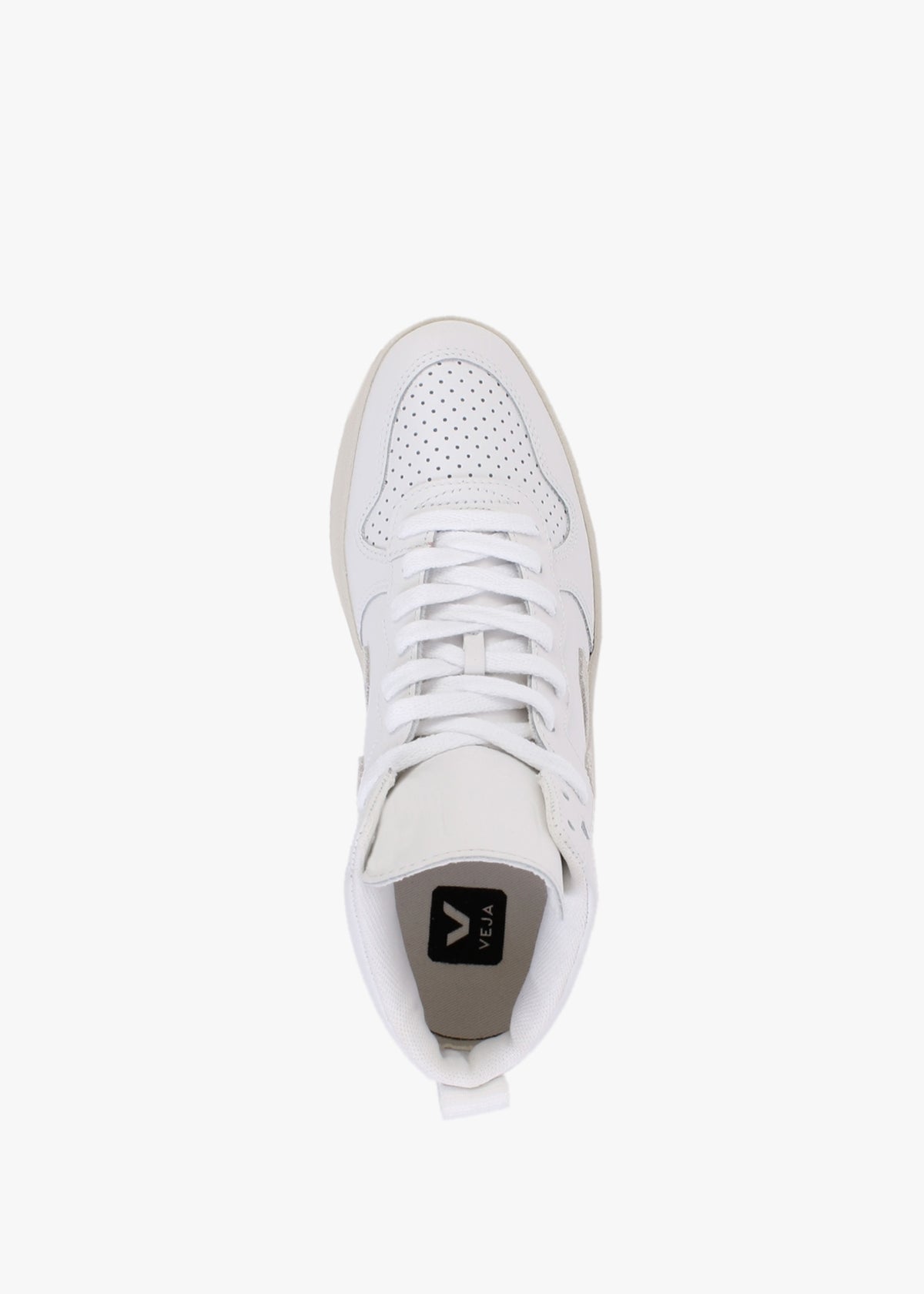 V-15 Leather Extra White Natural High-Top Trainers