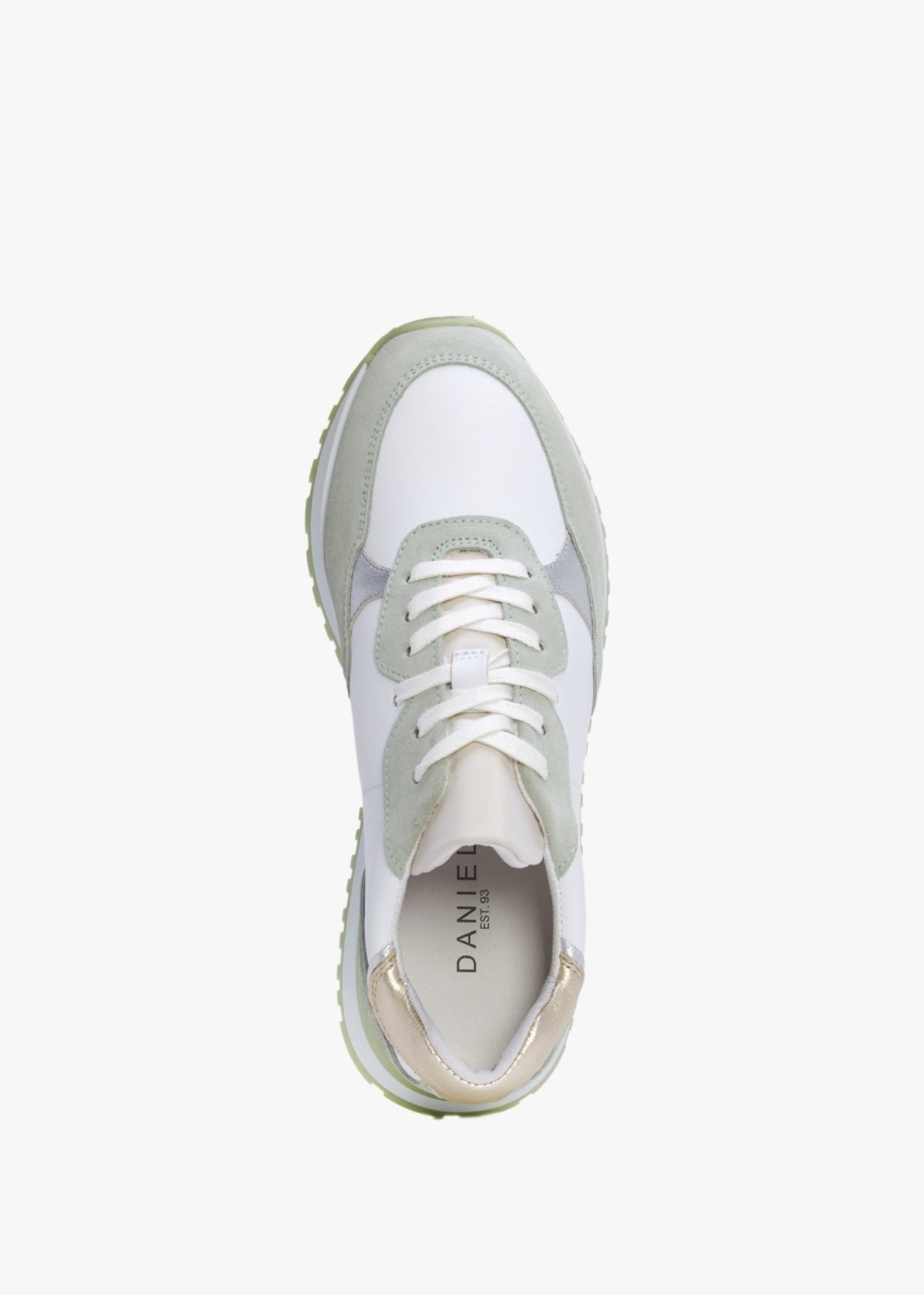 Volly Green Suede & Leather Trainers