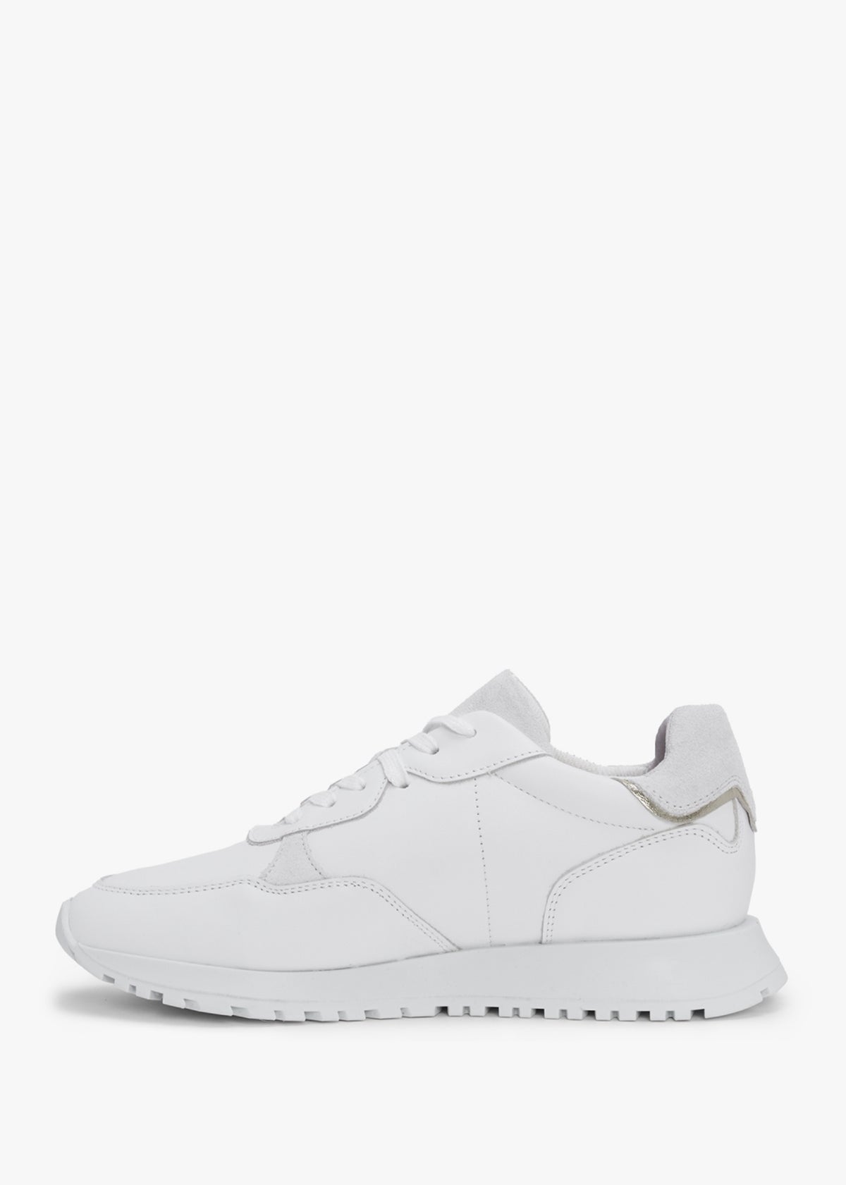 Volly White Suede & Leather Trainers