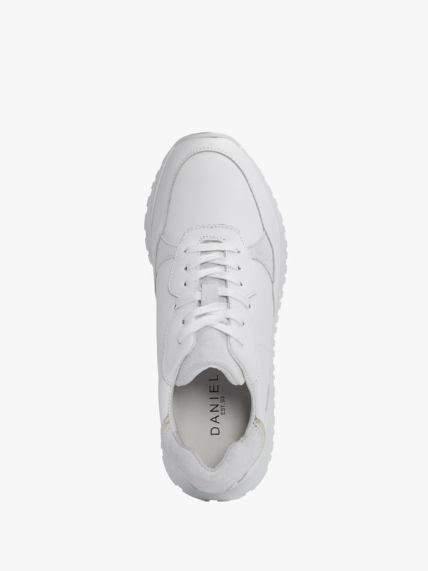 Volly White Suede & Leather Trainers