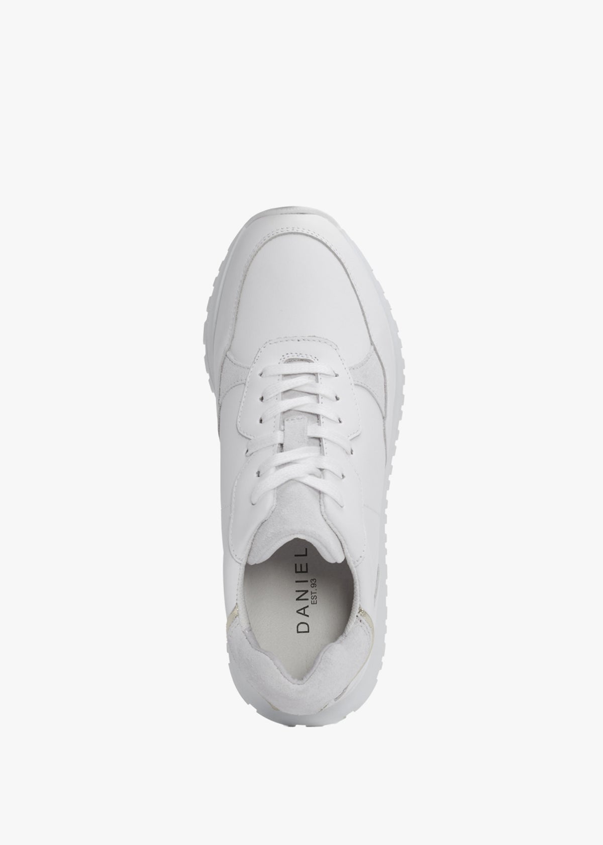 Volly White Suede & Leather Trainers