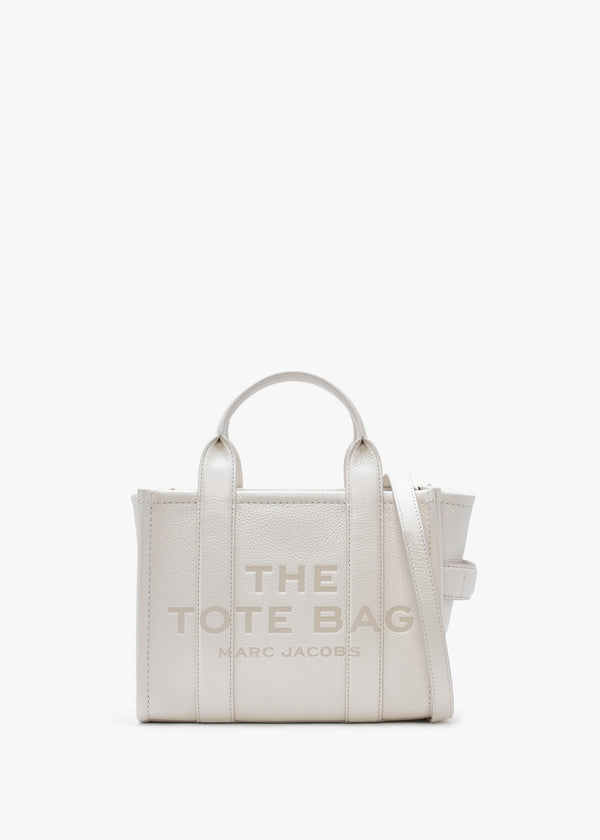 The Leather Small Cotton Silver Tote Bag