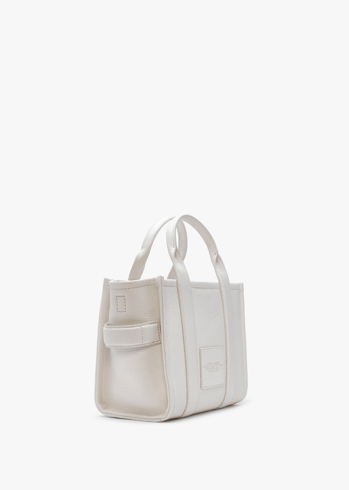 The Leather Small Cotton Silver Tote Bag