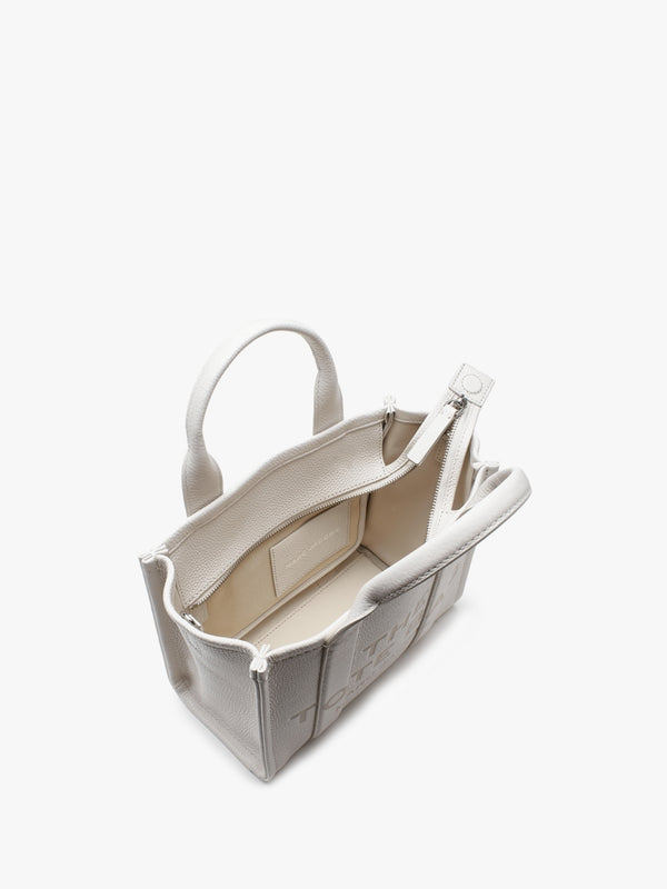 The Leather Small Cotton Silver Tote Bag