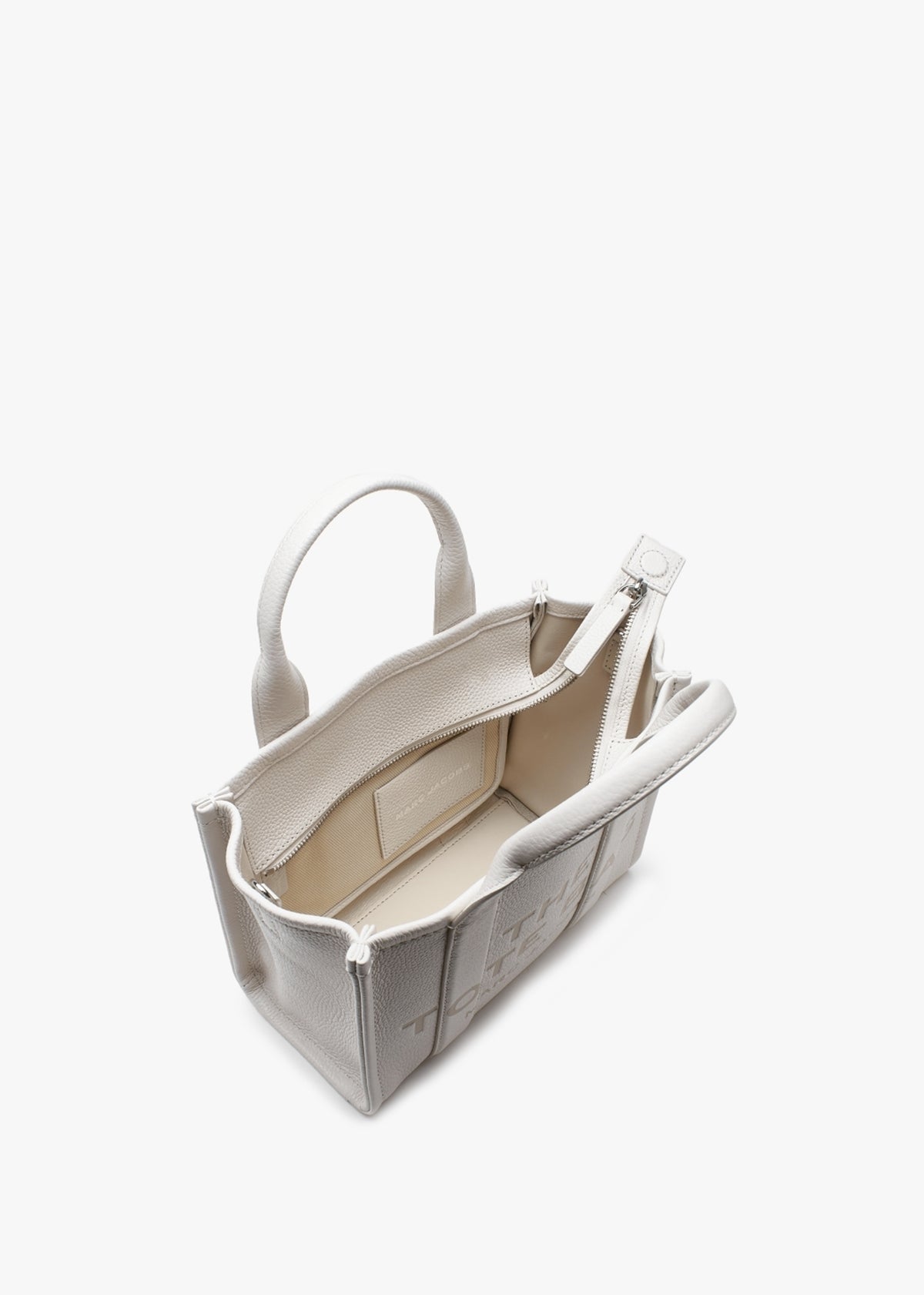 The Leather Small Cotton Silver Tote Bag