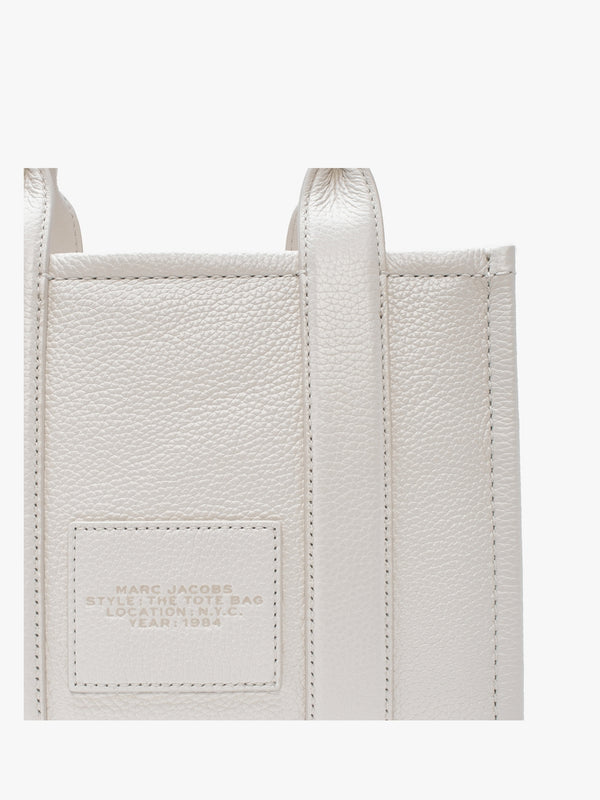 The Leather Small Cotton Silver Tote Bag