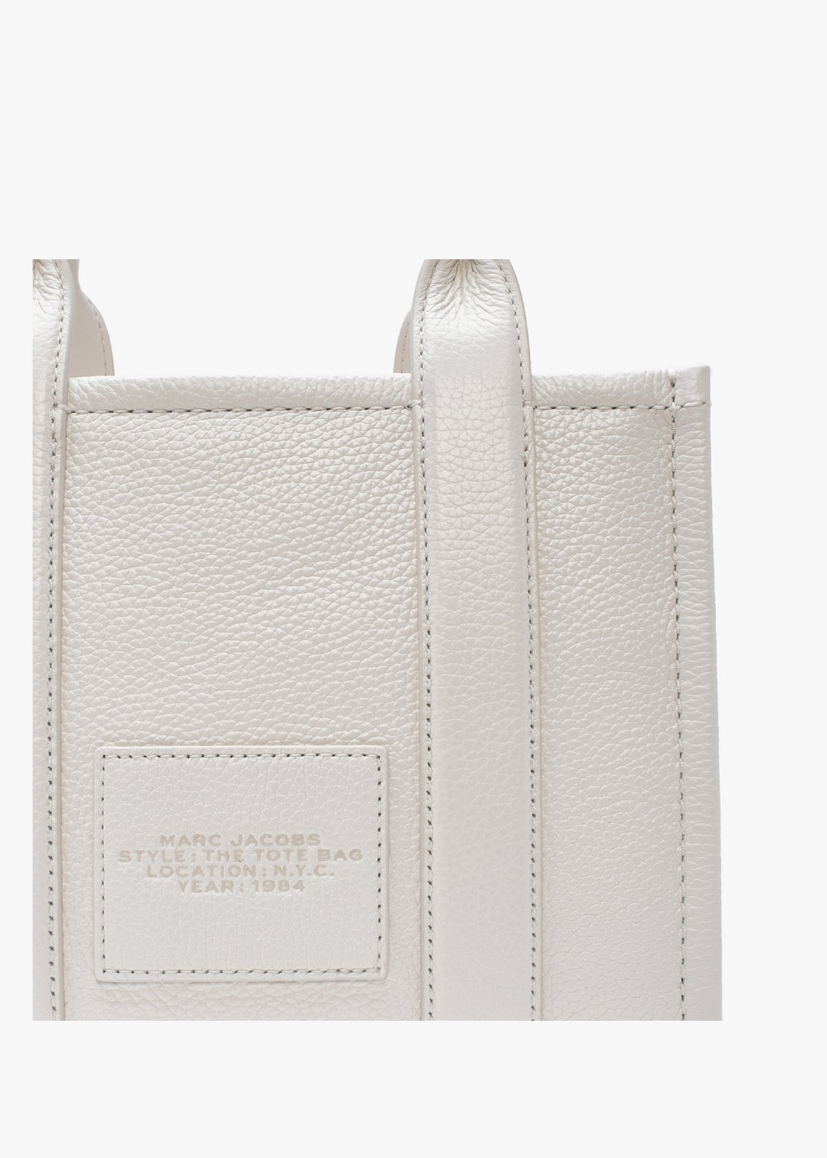 The Leather Small Cotton Silver Tote Bag