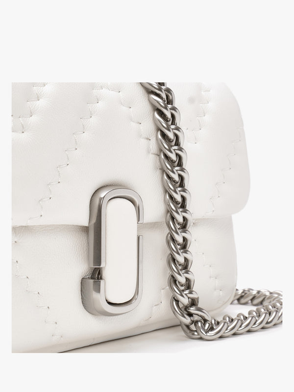 The Quilted Leather J Marc Mini Cotton Shoulder Bag