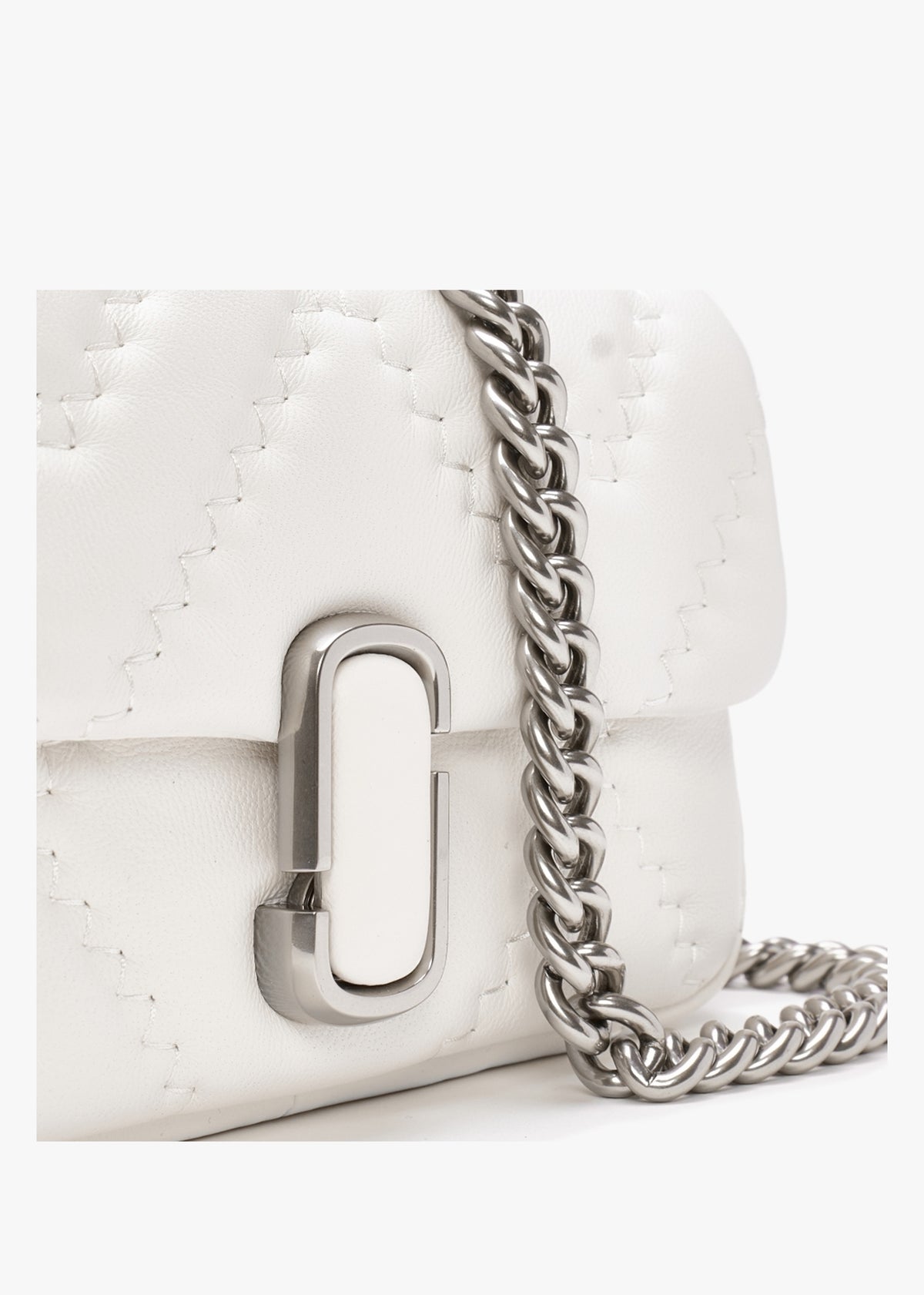 The Quilted Leather J Marc Mini Cotton Shoulder Bag