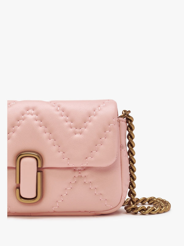 The Quilted Leather J Marc Mini Rose Shoulder Bag