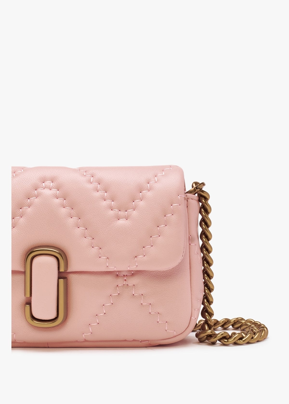 The Quilted Leather J Marc Mini Rose Shoulder Bag
