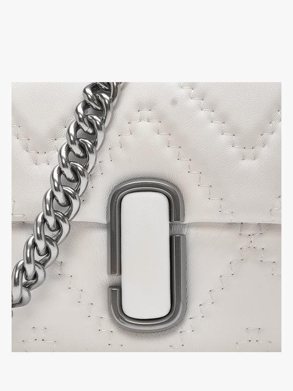 The Quilted Leather J Marc Cotton Shoulder Bag