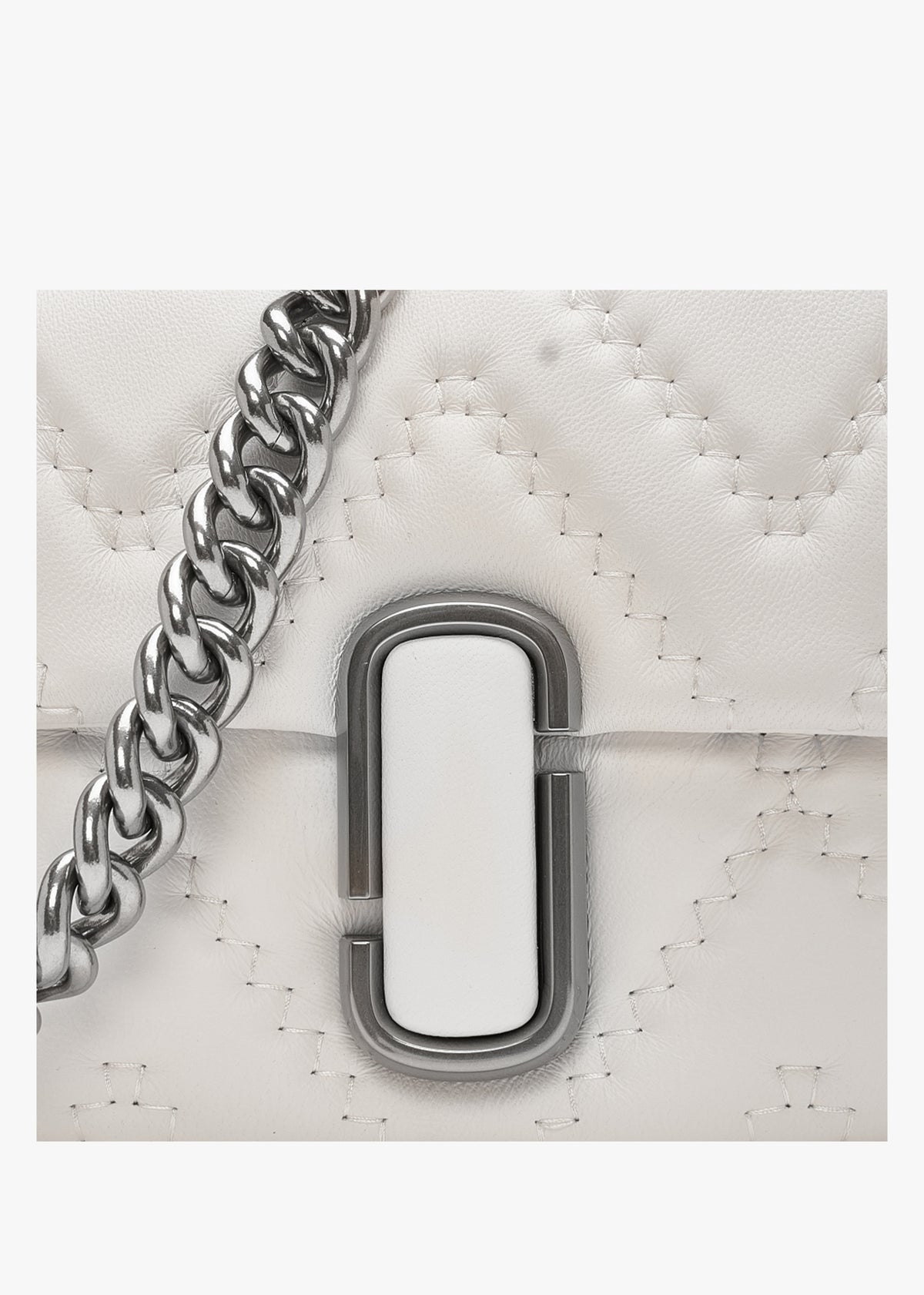 The Quilted Leather J Marc Cotton Shoulder Bag