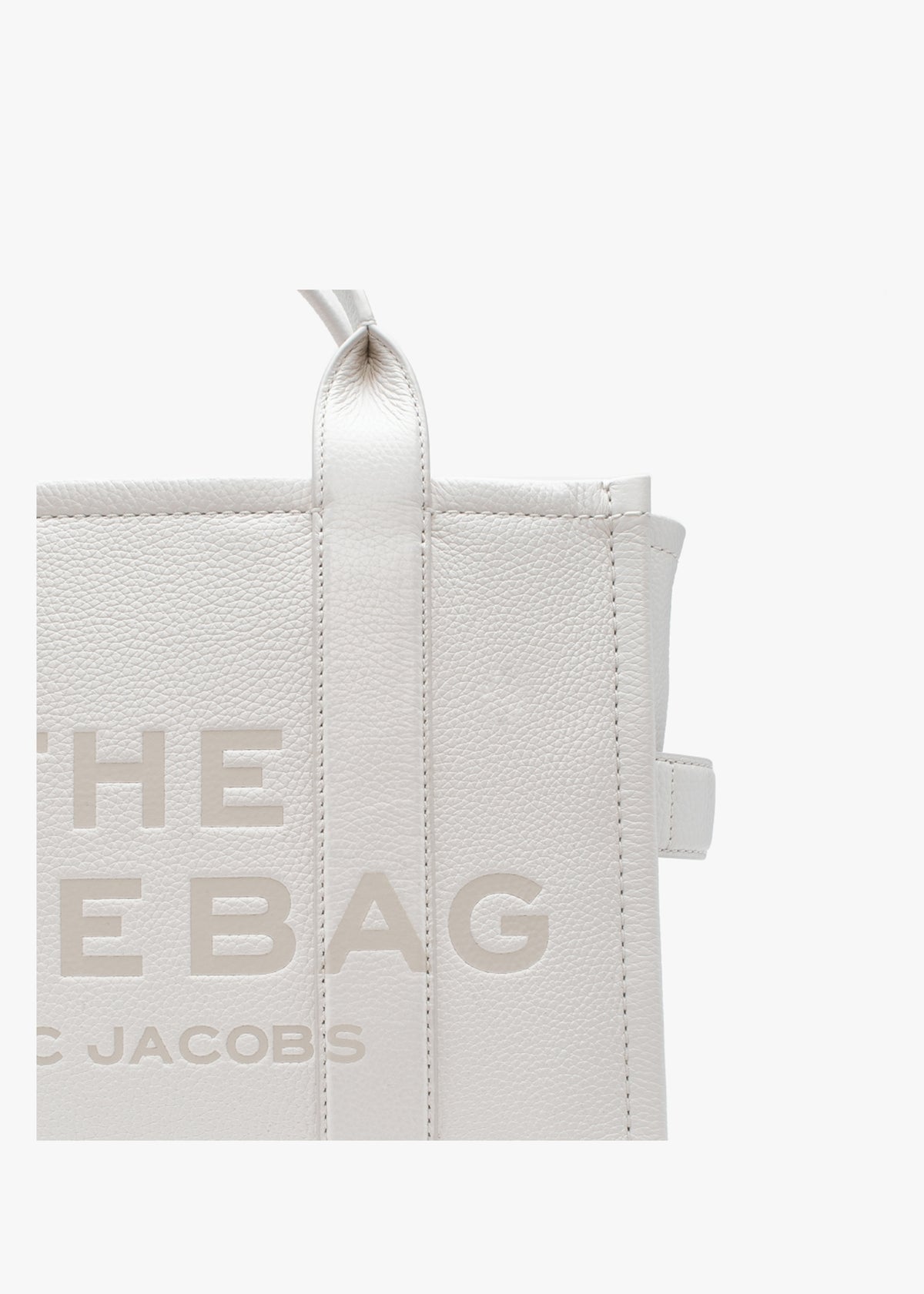 The Leather Medium Cotton Silver Tote Bag