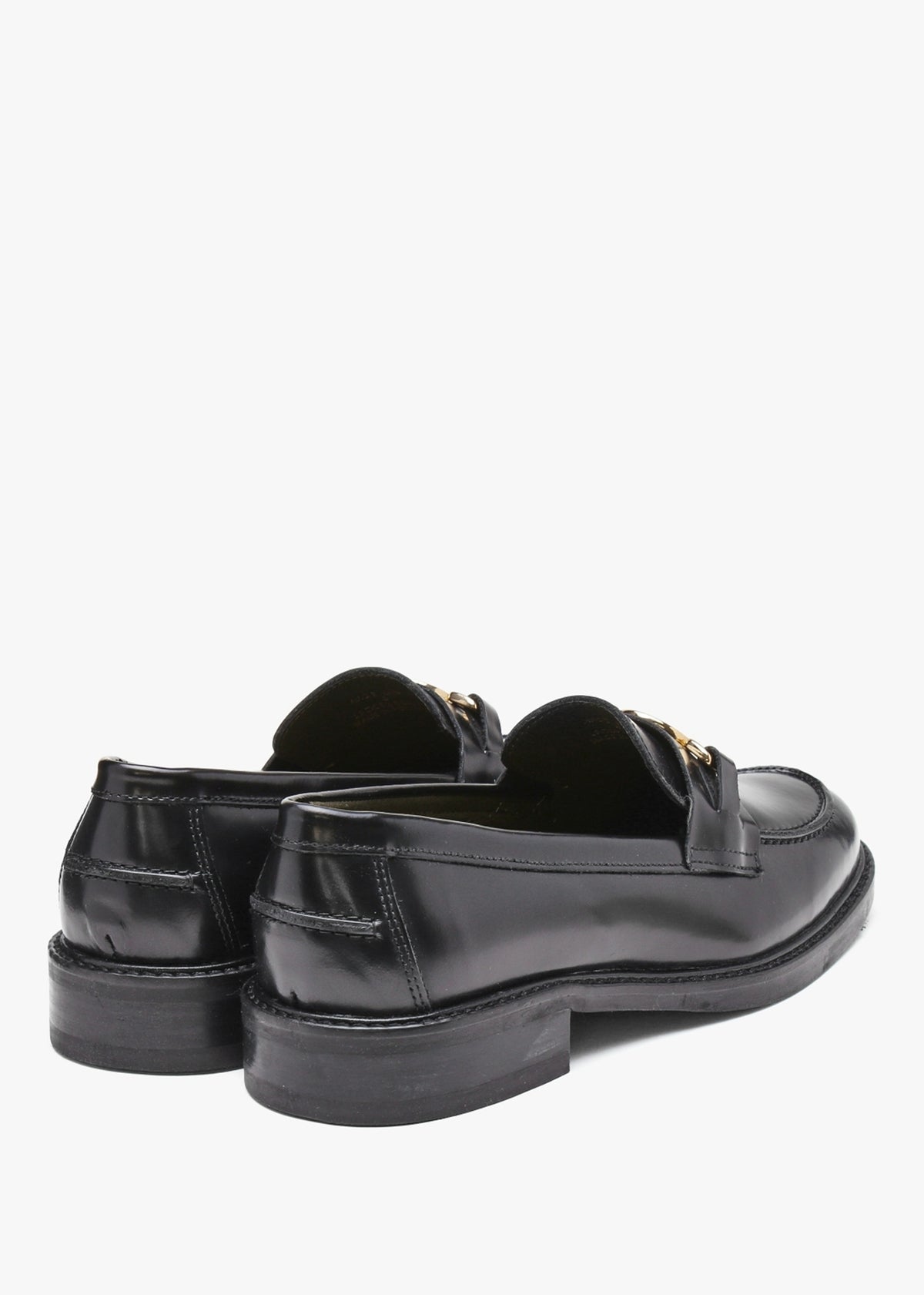 Barbury Black Leather Loafers