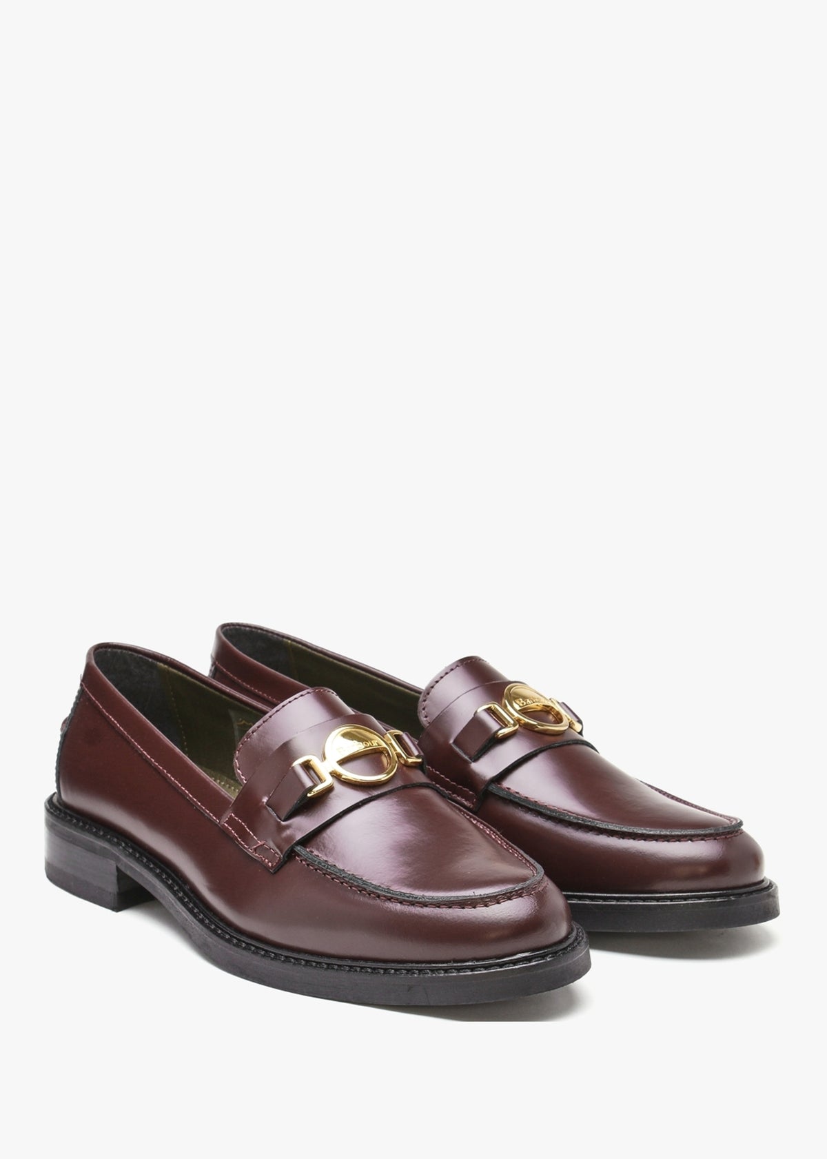 Barbury Bordeaux Leather Loafers