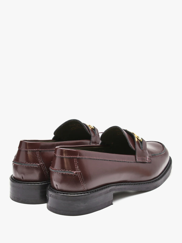 Barbury Bordeaux Leather Loafers