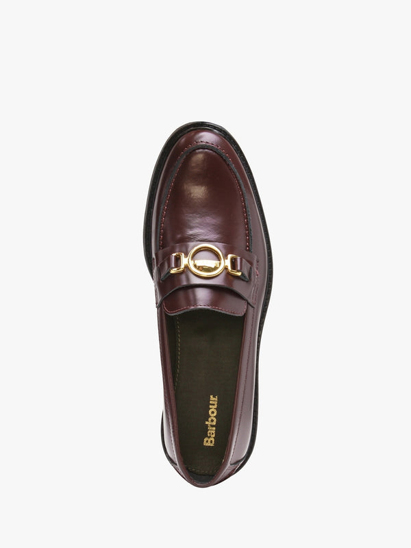 Barbury Bordeaux Leather Loafers