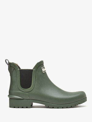 Wilton Olive Rubber Welly Boots