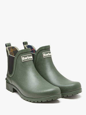 Wilton Olive Rubber Welly Boots