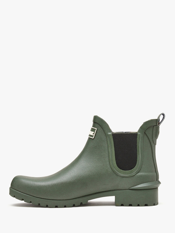 Wilton Olive Rubber Welly Boots