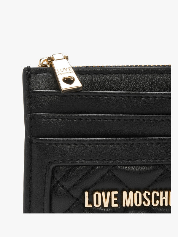 Diamond Quilt Nero Card Case
