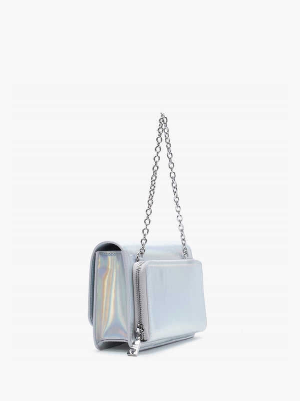 Diamond Rush Argento Holographic Shoulder Bag
