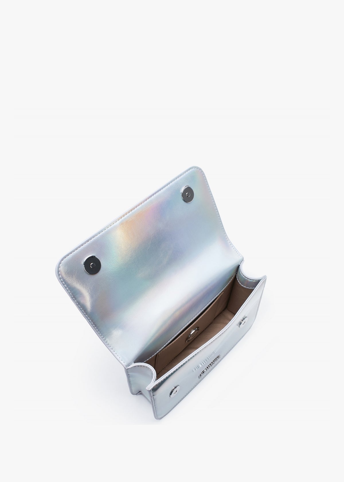 Diamond Rush Argento Holographic Shoulder Bag