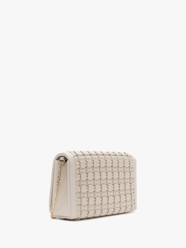 Square Quilt Avorio Shoulder Bag