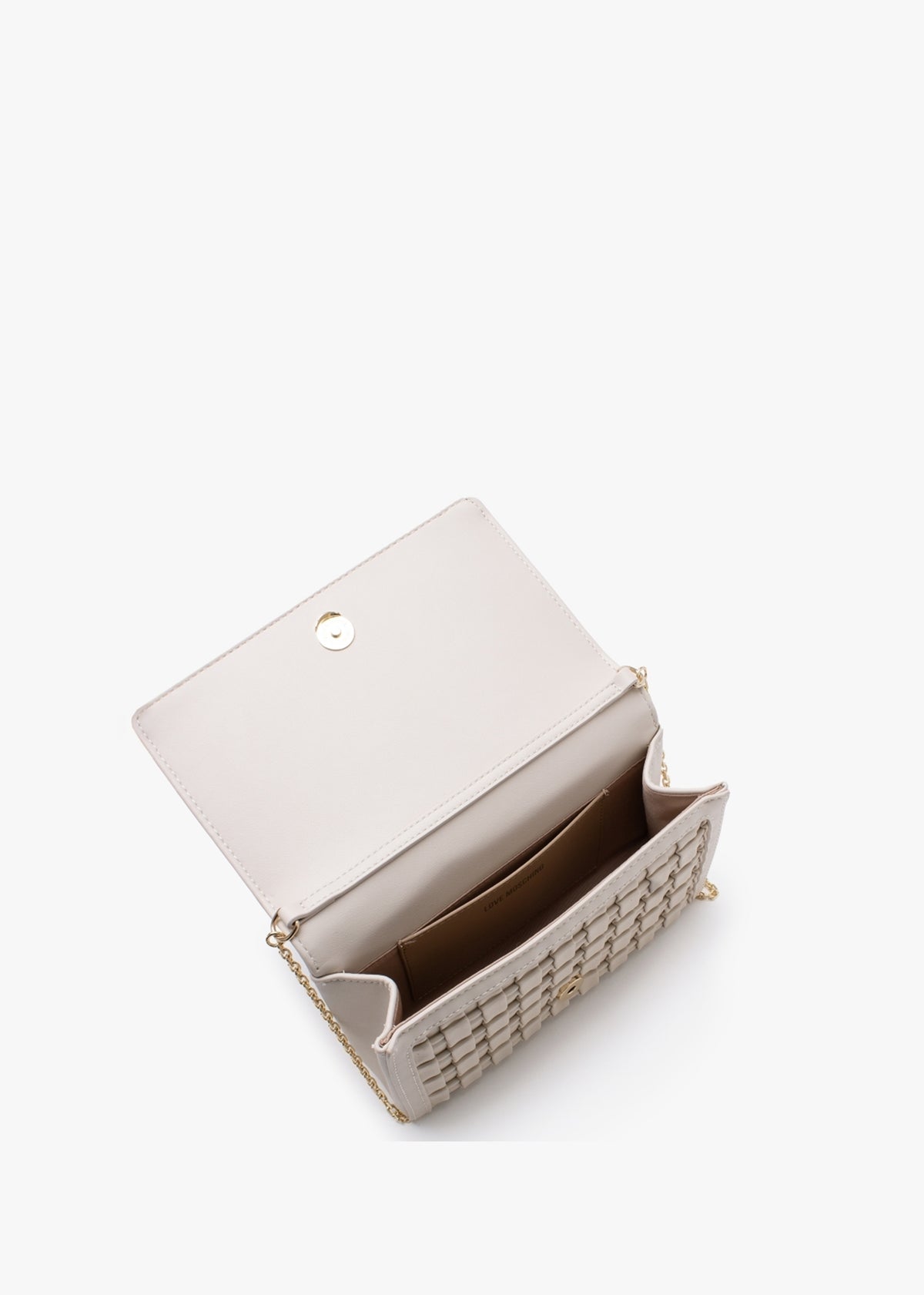 Square Quilt Avorio Shoulder Bag