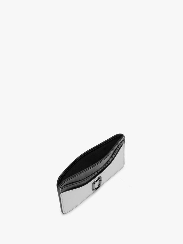 The Snapshot Black & White Leather Card Case